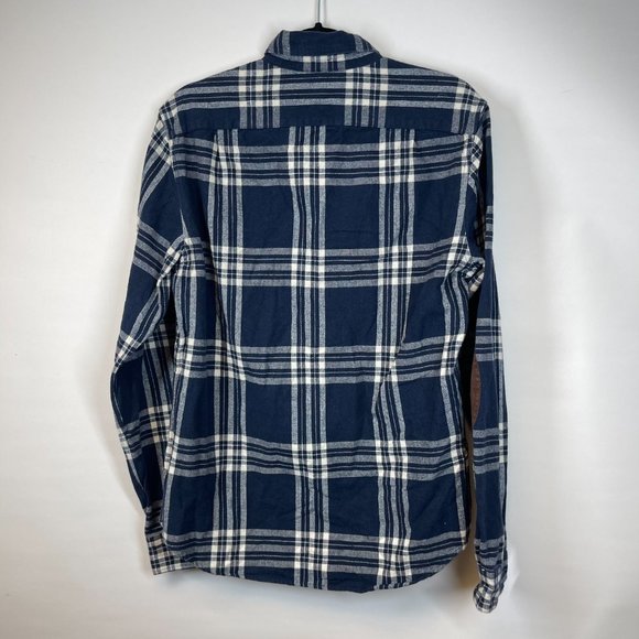 J. Crew Women's Blue Plaid Heavyweight Long Sleeve Button-Down Shirt Size S - Picture 4 of 4